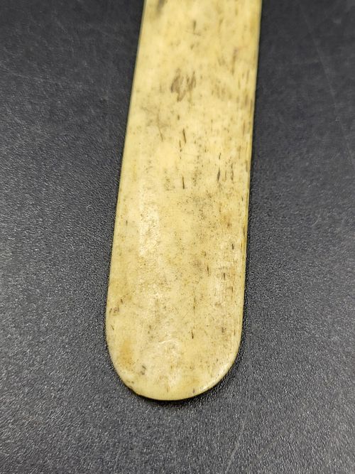 Antique Bovine Bone Physicians Tongue Depressor, Spatula — image 5