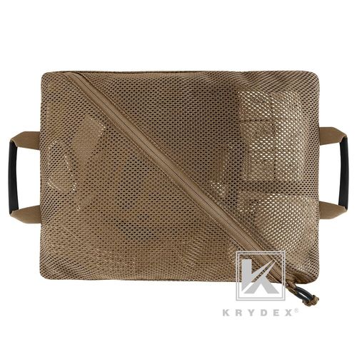 KRYDEX Tactical Mesh Pouch Set Modular Storage Organizer Pockets Coyote Brown — image 15