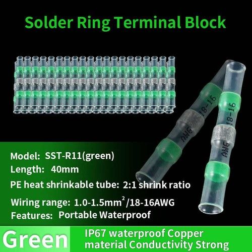 50-1000PCS Solder Stick Waterproof Seal Sleeve Heat Shrink Butt Wire Connectors