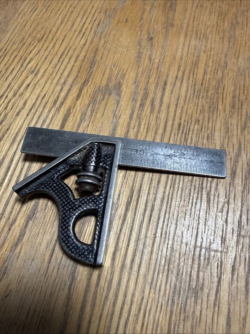Vintage No4 LSS Starrett  4” Combination Square USA — image 2