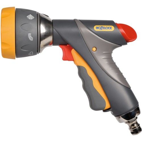 Hozelock Pro Metal Multi Spray Gun Hose Nozzle Attachment with 7 Patterns