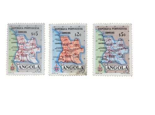 Angola 1944 Maps  Mixed  Stamps. Free UK Postage — image 2