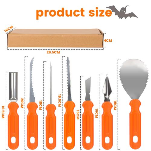 Halloween Pumpkin Carving Stencil Tool DIY Garden Sculpting Decor Party Kit Set — image 20