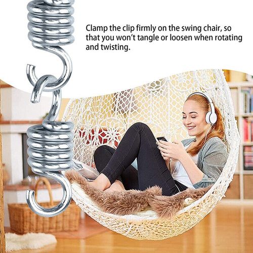 Garden Swing Springs Strong Spring Hook for Hanging Egg Chair Gym Hammock — image 7