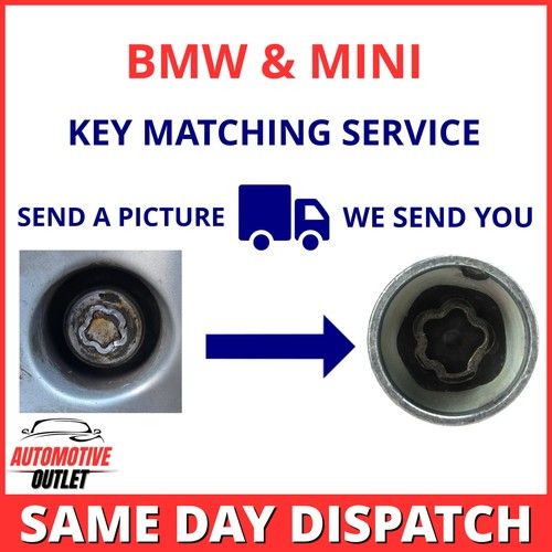 LOCKING WHEEL NUT KEY SECURITY MASTER BOLT MATCHING SERVICE UK FOR BMW & MINI