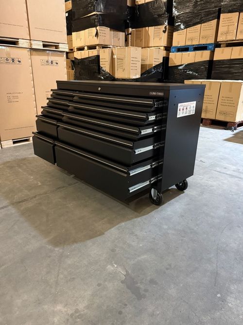 US PRO TOOL CHEST BOX BENCH BLACK WORKTOP 55" FINANCE AVAILABLE! — image 10