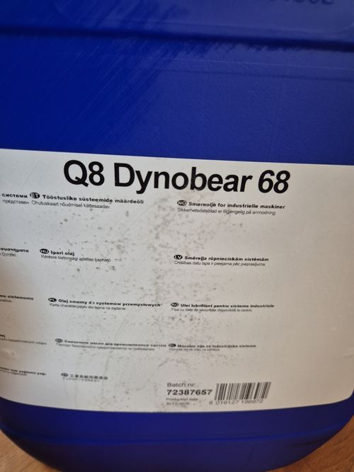Q8 Dynobear 68 Industrial Oil 20L - Premium Slideway & Hydraulic Fluid ISO VG 68 — image 3
