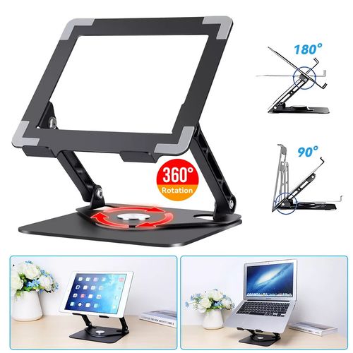 Swivel 360° Universal Metal Laptop & Tablet Stand | Adjustable Desk Riser — image 10