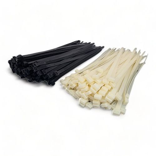 Cable Ties Zip Ties Black White Nylon Strong 100/1000 Pack Small Large All Sizes