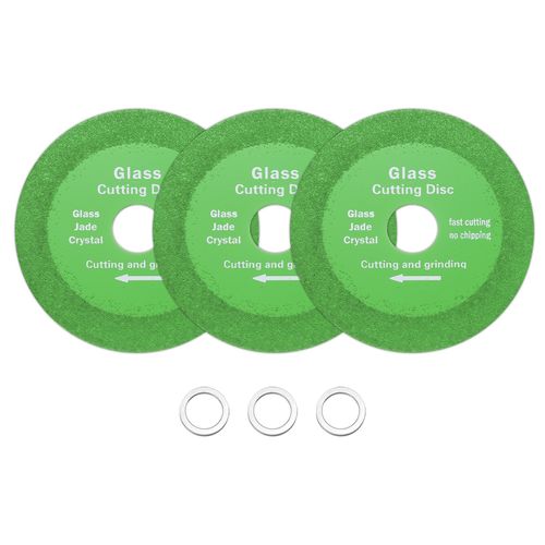 3 Pack 4" Glass Cutting Disc GRINDING JADE Diamond Cutting Disc with 4/5" Arbor — image 1