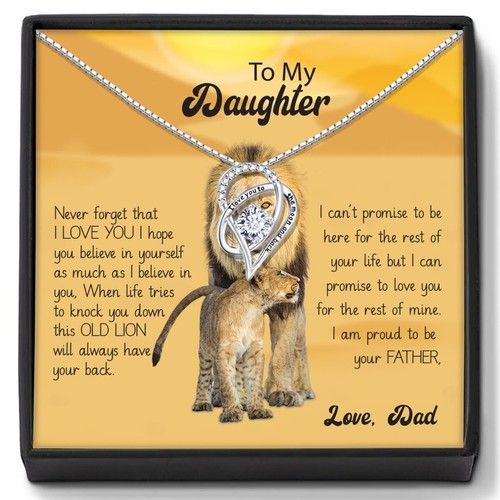 To My Daughter Gifts from Dad Mum Necklace for Daughter Birthday Gifts Present