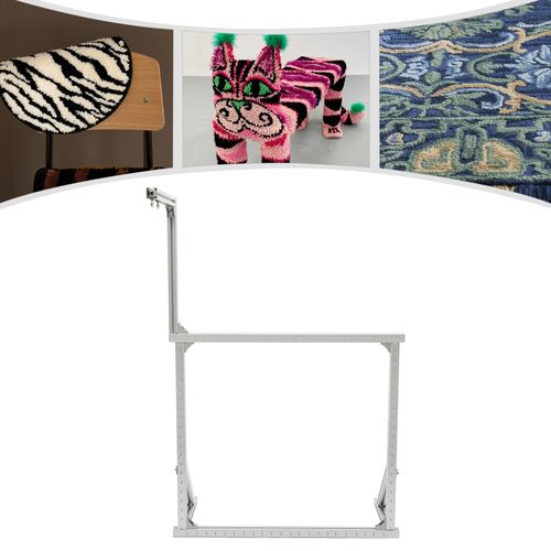 35.43 Inch Tufting Frame Silver Rug Tufting Frame Aluminium Alloy Tufting Frame — image 7