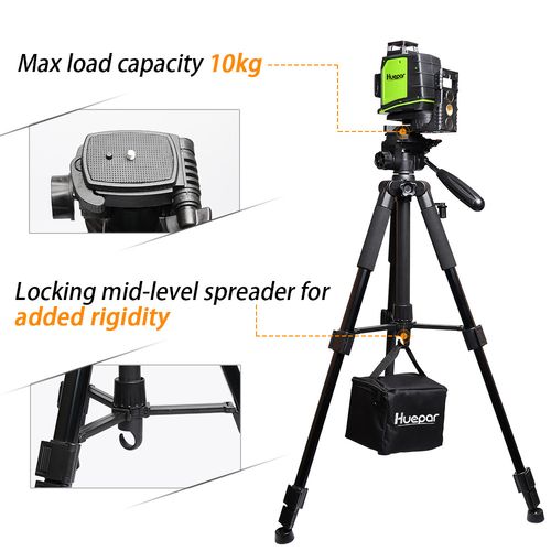 Multi function Adjustable Tripod 56"/143cm use for Laser Level&Travel Camera — image 5