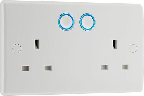 BG Electrical Double Switched Power Wall Plug Socket with Smart Home Control — image 19
