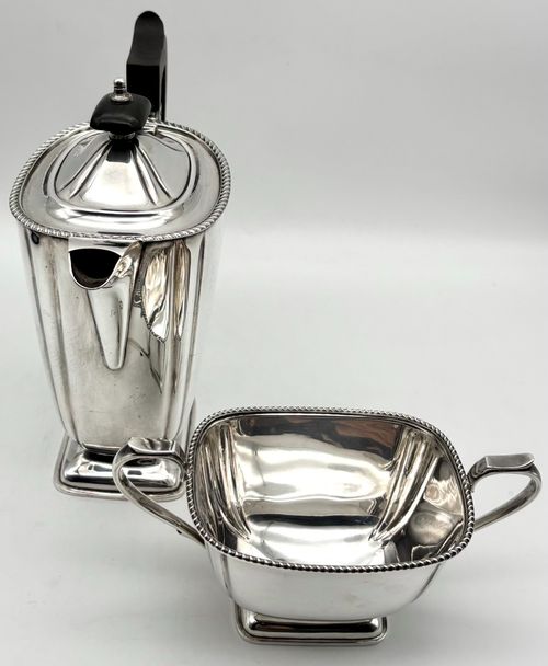 Edwardian Silver Plate Four Piece Tea Set by John Turton & Co – Circa 1910 — image 10