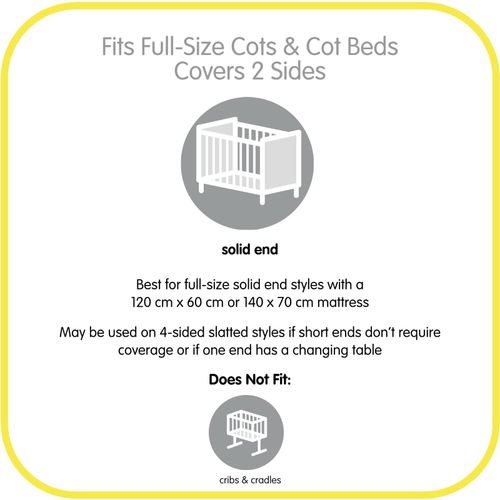 BreathableBaby, Classic 3mm Breathable Mesh Fits Solid End Cots, Pink Clouds — image 4
