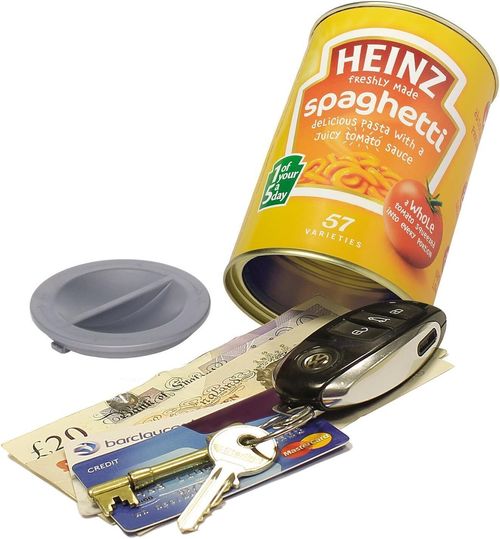 Secret Heinz Baked Bean Tin Can Safe Metal Money Cash Security Hidden Stash Key — image 5