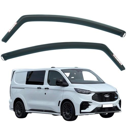2pcs Window Wind Deflectors For FORD TRANSIT CUSTOM 2024 2025 2026 Rain Guards.