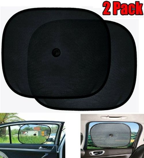 2Pcs Car Sun Shade Cover blind mesh Max UV Protection for Rear front Window kids