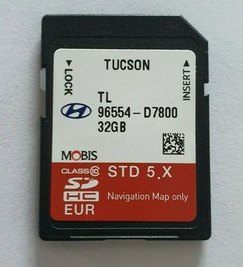 HYUNDAI TUCSON TL 2018 2019 SAT NAV NAVIGATION SD CARD UK EU 96554-D7800