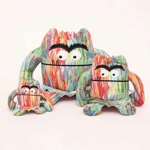 Dlishka Colour Monster Plush Toy, Cute Resources Toys, Stuffed Animals for... — image 2