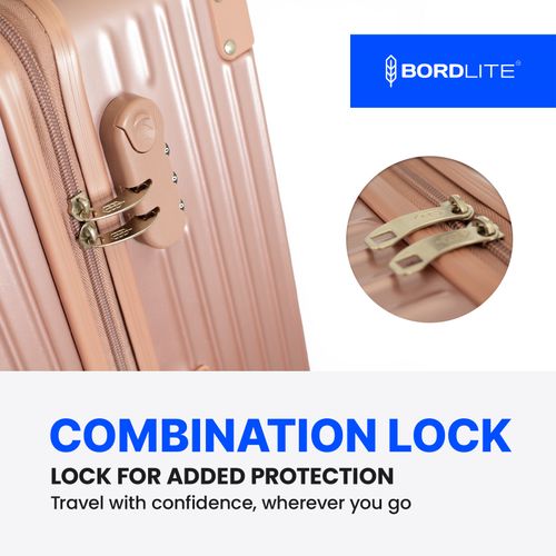 Bordlite ABS Hard Shell Suitcase Cabin Medium Large Spinner Luggage 20 24 28" — image 4