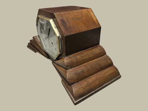 Super Smiths Rare Art Deco Shaped Striking Mechanical Mantle Clock — image 5