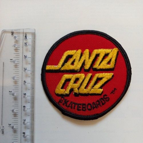 Santa Cruz Skateboards Red Dot 80's Original Vintage Skateboarding Iron-On PATCH