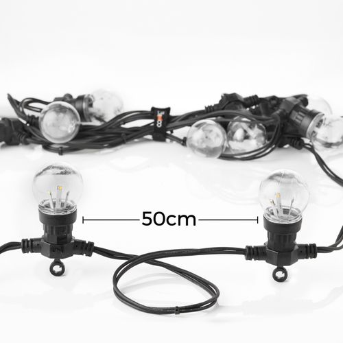 Festoon Outdoor String Lights Garden Party LED Mains Powered IP65 Connectable — image 6