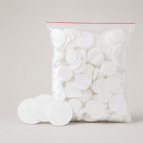 Lint Free Cotton Wool Pads 1000pcs | Soft Round Cosmetic Makeup Remover | Face