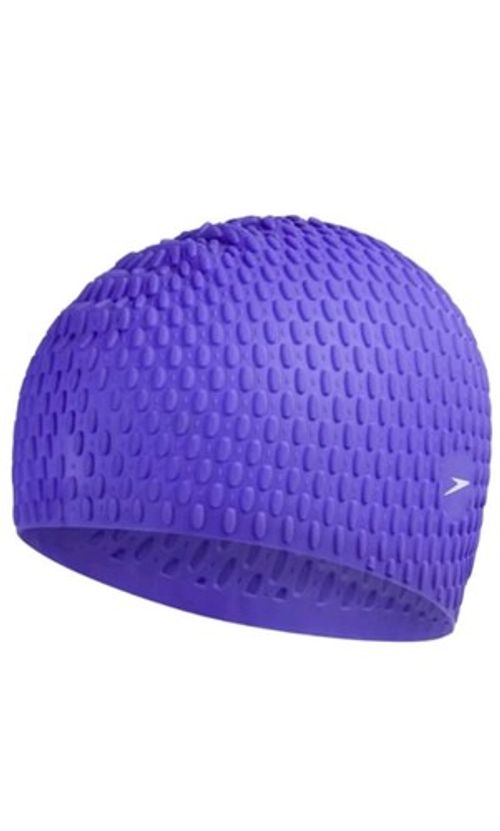 Speedo Bubble Silicone Swim Cap - Iris Purple Swimming Cap Brand New One Size