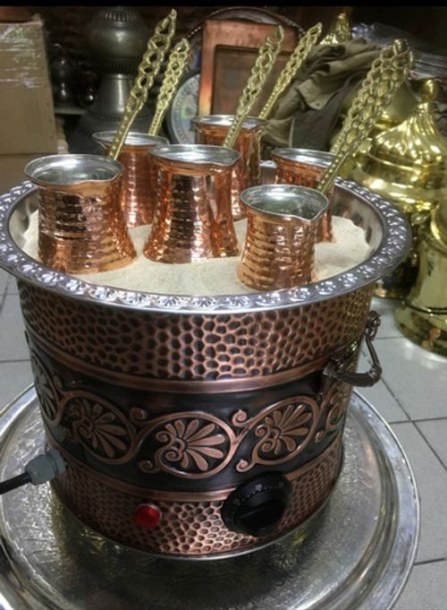 Turkish Arabic Copper Sand Coffee Maker Coffee Heater Coffee Brewer Kumda Kahve
