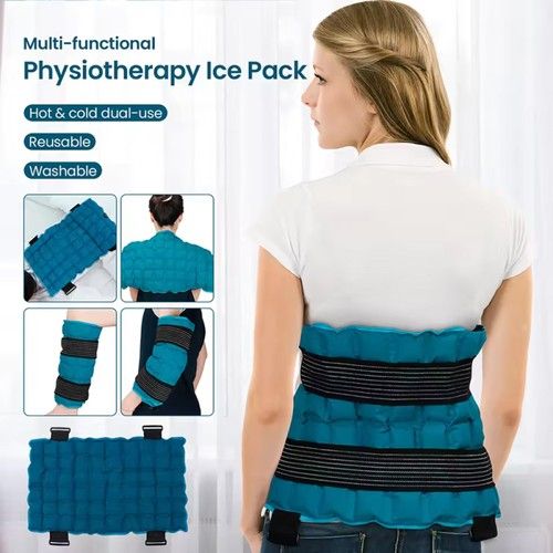 Reusable Ice Pack for Sports Injuries, Hot Cold Compress Wrap Back Pain Relief