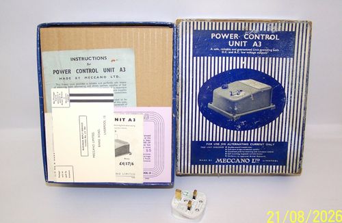 VERY GOOD 1955 MECCANO A3 POWER CONTROL UNIT BOXED FOR HORNBY DUBLO MODEL TRAINS — image 22