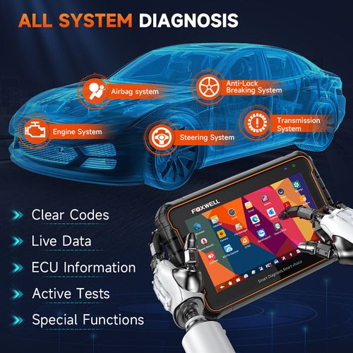 Foxwell Diagnostic Tool OBD2 Scanner All Systems DPF TPMS Injector Oil EPB ABS — image 4