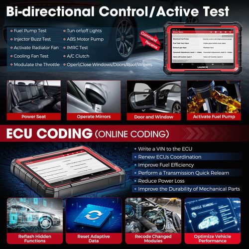 2026 LAUNCH X431 PRO ELITE Car OBD2 Diagnostic Tools Bi-directional ECU Coding — image 5