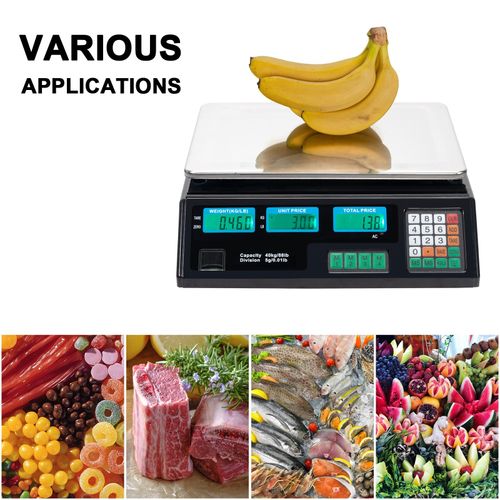 40kg/5g Digital Scale Electronic Price Computing Scales Vegetable Fruit Retail — image 10