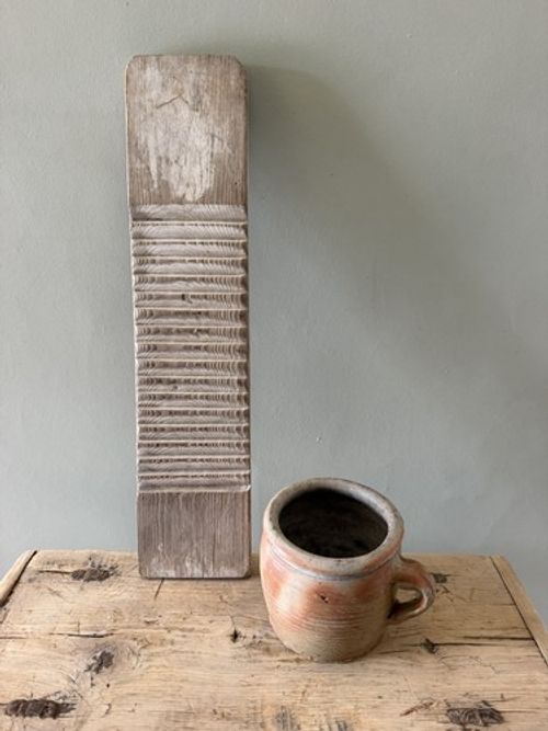 Reclaimed Elm Antique Vintage Washboard Rustic Farmhouse Wooden