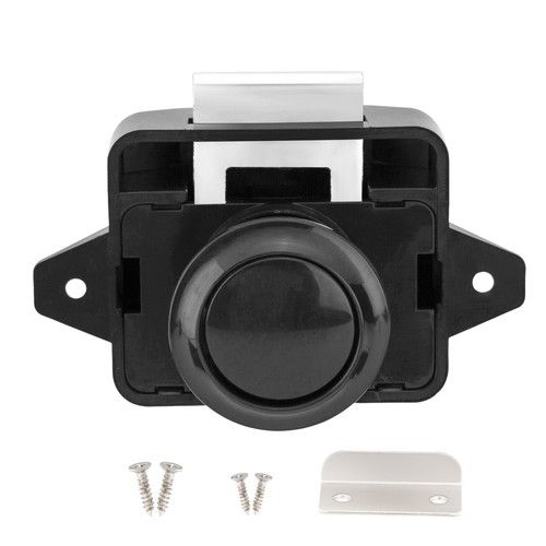Push Button Catch Lock Cupboard Door Cabinet Motorhome Camper Caravan Latch Knob