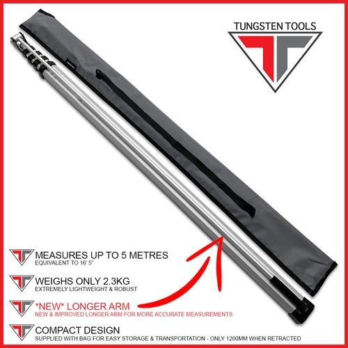 Height Measuring Stick Height Measuring Staff - Extended Flip Over Arm