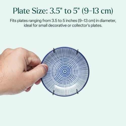 Wire Plate Hangers Black Wall Hanging Flexible Spring Display Art Decoration