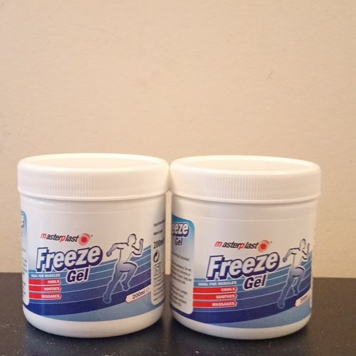 Masterplast Freeze Gel 2 x 200ml Cooling Gel Wraps Pain Relief White/Blue — image 2