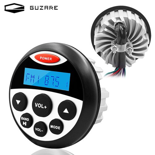 Marine Bluetooth Stereo Receiver Boat Radio USB AUX MP3 Player Audio + Antenna — image 4