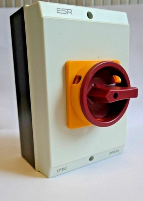 3 PHASE ISOLATOR SWITCH DISCONNECTOR 20AMP 32A 40A 63A  4 Pole Triple IP65