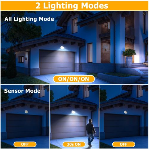 Motion Sensor Lights Indoor & Outdoor - 2PCS Bright Ball Light, 2 Pack, White — image 4