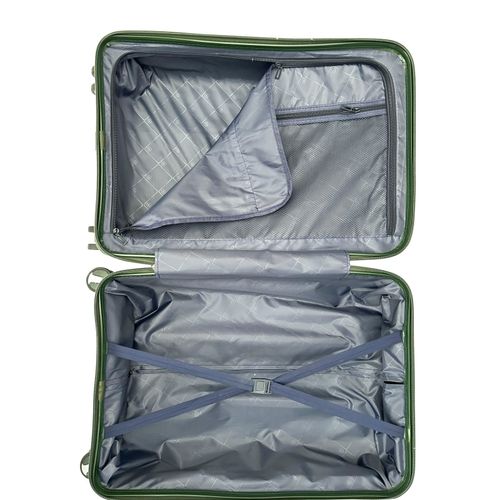 3 Piece Polypropylene Luggage Set TSA Lock Spinner Suitcases Lightweight Durable — image 5