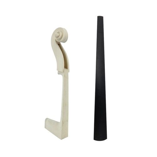 3/4 Size Upright Double Bass Neck maple ebony fretboard Double Bass Parts New