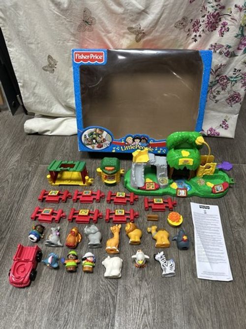 Fisher Price Little People Animal Zoo Playset With Figures Toy Bundle Boxed