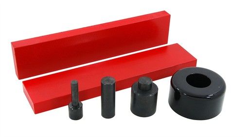 50 Ton Hydraulic Shop Press Accessory Kit 6 Piece Plates Punches Bearing Shield