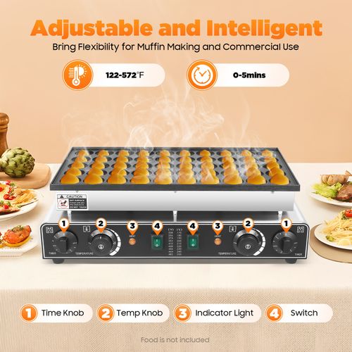 Nonstick Electric Dutch Pancake Maker 50pcs Mini Baker Machine Iron Baker 220V — image 7